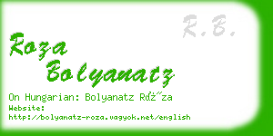 roza bolyanatz business card